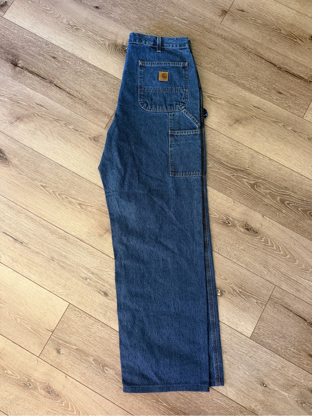 Carhartt Men’s Dark Blue Relaxed Carpenter Jeans